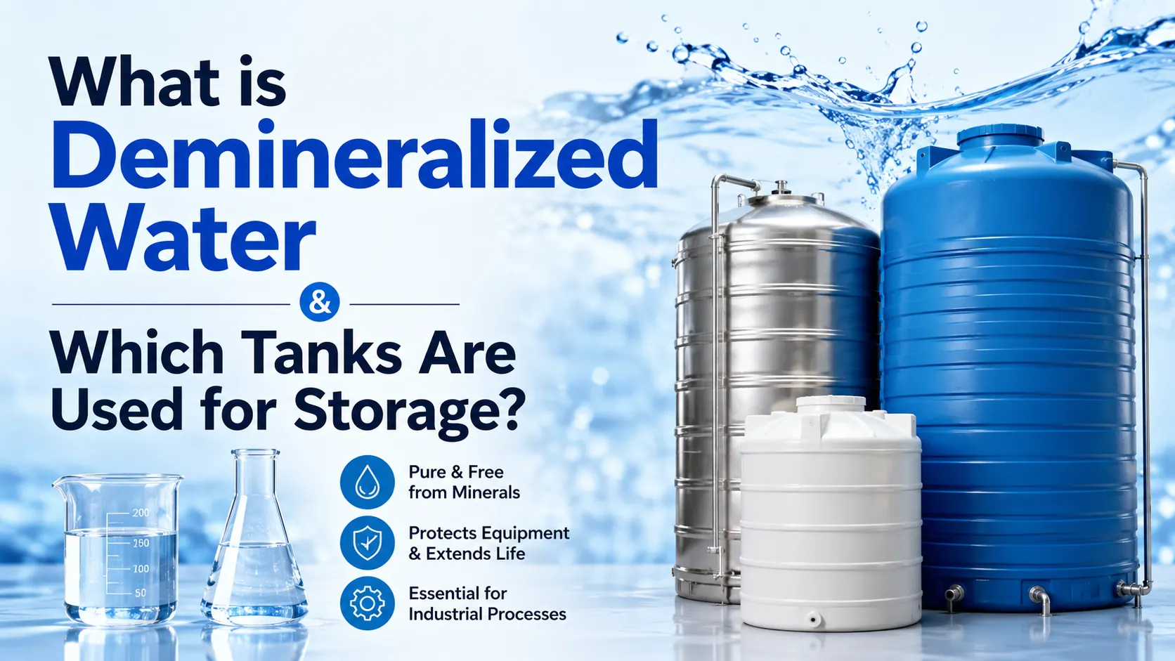 What is Demineralized Water & Which Tanks Are Used for Storage?